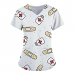 Meditsiinit&ouml;&ouml;riistad Graafiline Tervishoiuvorm &Otilde;ekliinik Hooldus T&ouml;&ouml;riided Haigla vabaaja T-s&auml;rk L&uuml;hikeste varrukatega pluus Naiste Meditsiiniline L