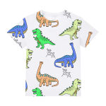 Lasteriided Poiste T-s&auml;rk L&uuml;hikeste varrukatega Multikas Dinosauruste Printimine Lastele Suveriided Vabaajar&otilde;ivad &Uuml;markaelusega t&uuml;drukutele topp 100