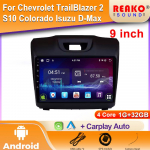 Android Chevrolet TrailBlazer 2 S10 Holden Colorado Isuzu D-Max DMAX jaoks Autoraadio Stereo Multimeediam&auml;ngija Navigatsioon 5G 4 core 1GB+32GB carplay
