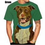 2022. aasta uus suvine 3D Pitbull Dog Laheda disainiga T-s&auml;rk Meeste Topid Hipster T-s&auml;rk Poistele maaliv mees vabaaja T-s&auml;rk S