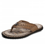 Suvised uued saabumised meeste sussid meestele pl&auml;tud rannasandaalid libisemiskindlad vabaaja lamedad kingad mugavad meeste nahast slaidid mees pooleldi lohistatavad 38 must