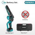 YOFIDRA 8-tolline harjadeta elektriline kettsaag juhtmeta laetav puidut&ouml;&ouml;tlemise aiasae t&ouml;&ouml;riist Makita 18 V aku jaoks No Battery NO Plug