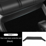 Tagaistme alumine kaitsematt Tesla Model 3 Y t&auml;ieliku ruumilise istmepadja kaitsega, m&auml;&auml;rdumisvastane jalatald, nahast autotarvikud