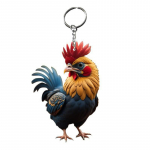 Creative Animal Chicken Rooster seeria ripatsiga akr&uuml;&uuml;list v&otilde;tmehoidja j&otilde;ulupuu kaunistamiseks auto v&otilde;tmehoidja kuke v&otilde;tmehoidja