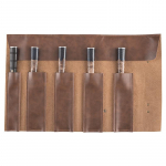 Kaasaskantav kahekihiline veisenahast kokk-noa kott toiduvalmistamise k&ouml;&ouml;ginoad hoiustamisrullikott matkakott, taskud kott