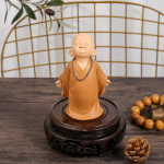 Auto V&auml;ike munk Buddhakujud Ornamendid Vaigust Buddha Kujukesed Skulptuur K&auml;sitsi valmistatud Miniatuurid Toakaunistus K&auml;sit&ouml;&ouml; Kingitused