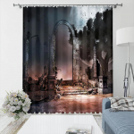 Blackout Drape 3D Design Tool Coach Diivan J&otilde;uluvana Luksuslikud K&otilde;rge Varjuga kardinad Elutoa Magamistoa J&otilde;ulukaunistus 2 t&uuml;kki W55 X H120cm X 2&HOOK