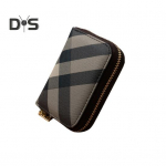 Kaardihoidja Siledast kunstnahast Retrostiilis Oreli kuju Geomeetriline Muster Mitu kaardipesa ID Juhiluba T&otilde;mblukuga suletav krediitkaardid hall