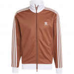 Adidas Originals Adicolor Classics Beckenbauer Treeningjakk Mugav Pehme Triibuline Pikkade Varrukatega Jakk Meeste pealisr&otilde;ivad Pruun IY9879 XS
