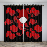 3D Jaapani Multifilmi Anime Sarja P&auml;ikesekaitsekardinad 2 Paneeli Elutuba Magamistuba Kabinet Laste Toa Kaunistus Tasuta Kohaletoimetamine 50W130H(CM)X2PCS&Grommet Top