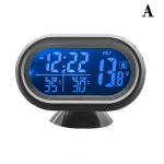 Auto 3-in-1 Auto Voltmeeter Termomeeter Taustvalgustusega LCD Lisatarvikud Helendav Salongi Autoelektrooniline Kell Digitaalne M2v0