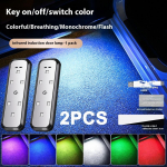 Autoukse tuled LED-tervitustuli magnetjuhtimine USB-laadimine, automaatne avatud uks, ohutu kokkup&otilde;rkevastane h&auml;dasignaallamp 2PCS