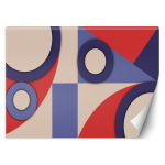 Tapeet Geomeetriliste kujundite abstraktsioon 100x70 sinine