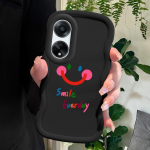 V&auml;rvitud muster Big Wave Edge pehme silikoon materjal Macaron telefoni &uuml;mbris p&otilde;rutuskindel kaitsev kummist &uuml;mbris OPPO Reno Realme jaoks OPPO A3S valge