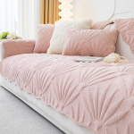 Diivanipadi Four Seasons Universaalne pl&uuml;&uuml;spadjakreem, tuulekindel, libisemisvastane kassi kriimustusvastane diivani kate, riidest r&auml;tik 70x70