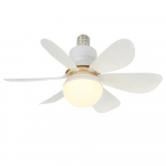IRALAN Kaasaegne lae LED-valgusti ventilaator 52CM 42CM vaikne puldiga laeventilaatori lamp toa, kontori, kabineti, k&ouml;&ouml;gi jaoks 42CM (30W) valge
