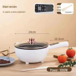 Multifunktsionaalne elektriline pann ja aurupott, suure mahutavusega mittenakkuvad k&ouml;&ouml;gitarbed &uuml;hiselamus ja majapidamises kasutamiseks White