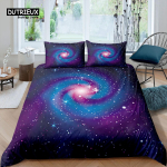 Kodu Elamine Luksus 3D Galaktika Voodipesukomplekt Tekikott Padjap&uuml;&uuml;r Laste Voodipesukomplekt Queen ja King EU/US/AU/UK Suurus EU single(135x200cm)