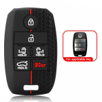 Silikoonist Autov&otilde;tme&uuml;mbrised Kate Fob KIA Sedona Grand Carnival Sorento Kest Fob V&otilde;tme&uuml;mbris Kaitse Nahk must
