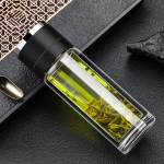 300/400/500 ml topeltseinaga klaasist veepudel &auml;ristiilis kohvikruus reisi koju Joogin&otilde;ud teekasutuspudel Kontori teetass 300ml must