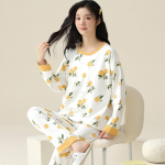 J&auml;nese naiste pidžaamakomplektid Pullover Pikkade varrukatega Pikad p&uuml;ksid S&uuml;gis Talv Armas Pidžaama Pehme &Ouml;&ouml;riie Mugav Pidžaama 4XL