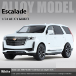 1:24 Cadillac Escalade maastur Sulamist Auto Die-cast Metallist Mudel &Auml;riauto Heli ja Valgus Lauakollektsioon Dekoratsioon Kingitus Poiss V&auml;ljapaneku Kaunistused valge