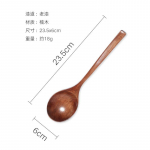 Uus pika varrega rameni puidust lusikas Jaapani k&ouml;&ouml;gi k&ouml;&ouml;gin&otilde;ud lauan&otilde;ud serveerimislusikad Kodu suur supikulp