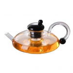 Klaasist teekann, rotisaba veekeetja, suure mahutavusega teekann lahtise tee jaoks 18,5 untsi k&otilde;rge boorsilikaadifiltriga teekann 550ML
