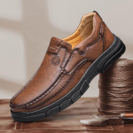 Retro Meeste Vabaaja Nahkkingad Kevad S&uuml;gis Hingavad Mugavad Tossud Mood K&auml;sitsi Valmistatud T&ouml;&ouml;kingad Madalad Kingad Loaferid Pluss 45 must