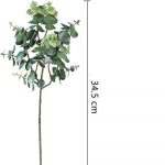 5 tk eukal&uuml;pti kimp Eukal&uuml;pti lehed varred hulgi kunstlik h&otilde;bedane dollar Eukal&uuml;pti lehed pulmavaasi kimp lilleseade