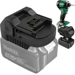 Adapter, mis v&otilde;imaldab teil kasutada Makitat koos Haikoki t&ouml;&ouml;riistadega Haikoki 18V t&ouml;&ouml;riistad Teisendusadapter, mis v&otilde;imaldab kasutada Makitat koos Haikoki originaal- ja