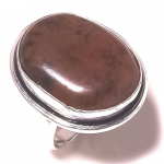 Marconi Jasper Gemstone Handmade Ethnic Christmas Gift Jewelry Ring 7.5 a4u11