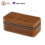 Vintage Crazy Horse nahast reisikellakarp &ndash; ehtsast nahast lukuga hoiuruum &uuml;hele kellale 398 Crazy Horse Leather pruun