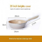 Maifani kivist mittenakkuva pann: Vulkaaniline kivi, induktsioon- ja gaasipliidiga &uuml;hilduv, k&otilde;rgendatud disain, v&auml;ike majapidamisn&otilde;u. 20cm frying pan without lid