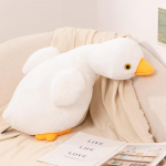 50/70cm K&otilde;rge Kvaliteediga Simulatsioon Pardipoeg Pl&uuml;&uuml;sist Nukk Kollane Valge Pika Karvaga Part Hani Pl&uuml;&uuml;sist M&auml;nguasi Kingitus Poistele ja T&uuml;drukutele about 50cm