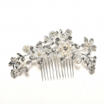 Wedding Flower Pearls Hair Clip Juuksekamm naiste pruudile