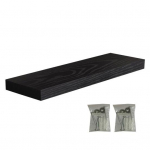 Seinale kinnitatav ujuv riiul 22 naela kandev&otilde;ime sileda servaga, ilma lihtsasti paigaldatav vannitoa hoidiku ujuv riiul must