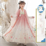 Retro Hanfu laste t&uuml;drukute kleit Tangi d&uuml;nastia imitatsiooniga t&uuml;drukute kleit 150