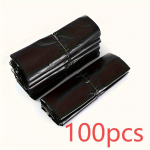 100 tk raskeveokite mustast plastikust pr&uuml;gikotid, millel on kergesti seotavad k&auml;epidemed &ndash; lekkekindlad, &uuml;hekordsed pr&uuml;gikastid kodus ja kontoris kasutamiseks 100pcs