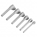 6pcs set DIY Leather Carft V Shape Punch Belt End Cutter For Home Leather Sewing(15-40mm)