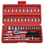 46 tk pesa mutriv&otilde;tme t&ouml;&ouml;riistakomplekt automaatse remondi segatud t&ouml;&ouml;riistade kombineeritud komplektiga k&auml;sit&ouml;&ouml;riistade komplekt 46pcs/set punane