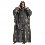 2023. aasta teleris kantav tekk kapuuts Eriti pikk soe pliisist fliisist talvespordis&auml;rk, meeste naiste laisk, &uuml;lisuur 0 termokampsun, pehme kampsun kingitused Oversized-1pcs-140cm