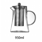 350/550/750/950 ml borosilikaatklaasist teekeetja eemaldatava roostevabast terasest infusiooniga teekann &otilde;itseva ja lahtiste lehtedega teekeetja