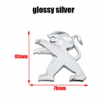 1pcs 100mm 78mm 3D ABS Car Front Rear Bumper tail door trunk sticker car rear Emblem sticker styling Accessories ABS sticker