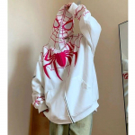 Meeste Ameerika Spiderman Hip-Hopi Huppari - Raske Kampsun-Jakk Kevadeks ja S&uuml;giseks L valge