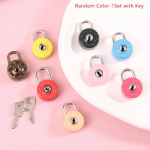 &Uuml;mmarguse kujuga tabalukk minipagasi riistvaralukud ehtekarbi kohvri v&otilde;tmega h&otilde;be