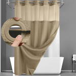 Kahekihiline konksuvaba du&scaron;ikardina komplekt koos eemaldatava valge vahvlivoodriga 183cm x 190cm