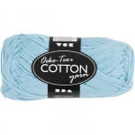 Pelote de fil de coton - 50 g Bleu P&acirc;le