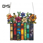Akr&uuml;&uuml;l Lille Raamat Riputatav Dekoratsioon Sise- V&auml;lis Kodu Aed Seina Akna Riputatav Vitraaž P&auml;ikesep&uuml;&uuml;dja Ornament Ripats Majapidu Kingitused 9cm