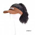 S&uuml;nteetiliste juustega m&uuml;tsparukas Suvine p&auml;ikesem&uuml;ts Pesapallim&uuml;tsi Juuksed L&uuml;hikesed lainelised lokkis juuksepaelad naistele, mood 12inches